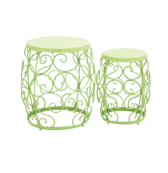 The Delightful Set of 2 Metal Stool