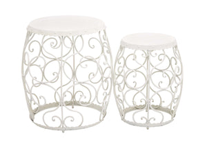 The Angelic Set of 2 Metal Stool