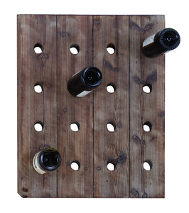 Handmade Hangable Wine Rack With 16 Slots