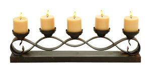 Five Candle Candelabra Centerpiece