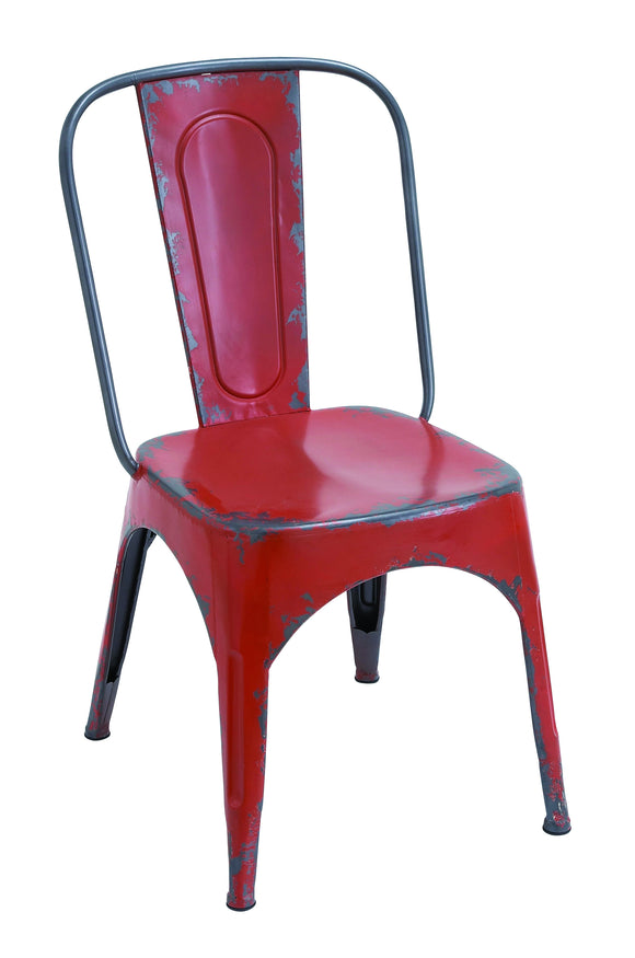 Metal Red Chair for Modern Or Traditional Style