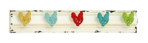 Flecked Startling rooster wall hooks