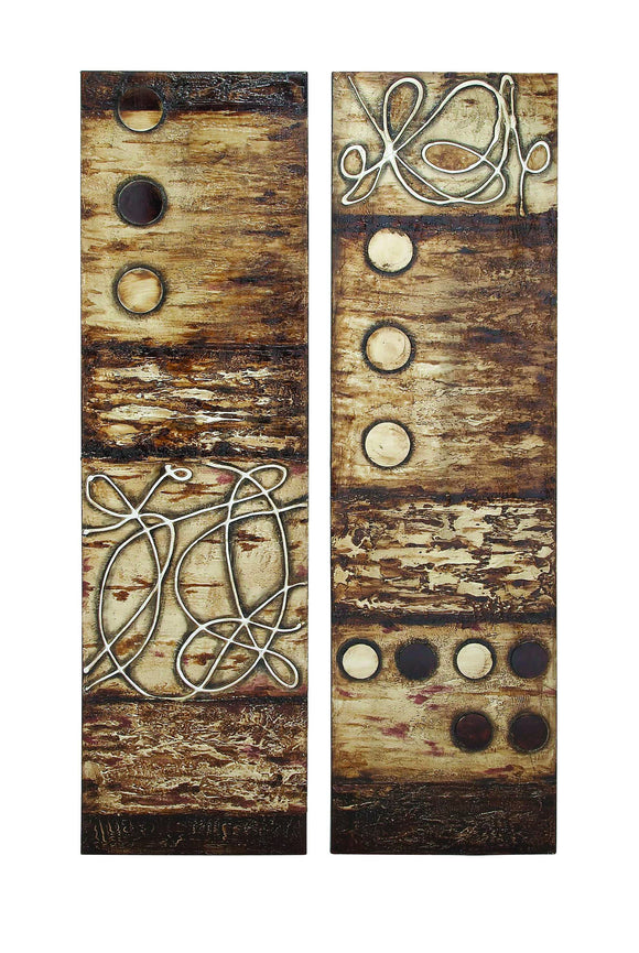 Wooden canvas wall art