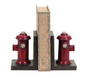 Vintage Fire Hydrant Themed Book Ends