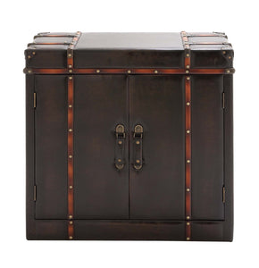 The Gothic Wood Leather Cabinet