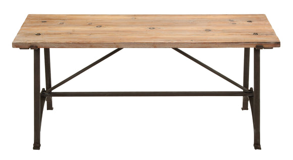 Restoration Metal Wood Bench 41