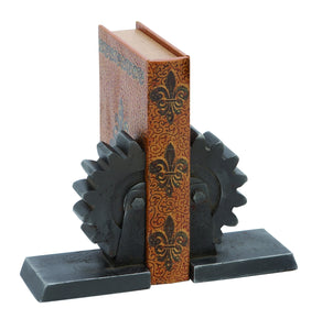 Library Metal Bookend Pair 10"W, 7"H