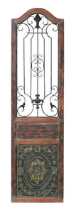 Wood Metal Wall Decor  72"H, 19"W Wall Decor