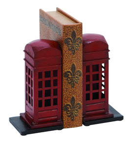 Library Metal Bookend Pair 9"H, 4"W