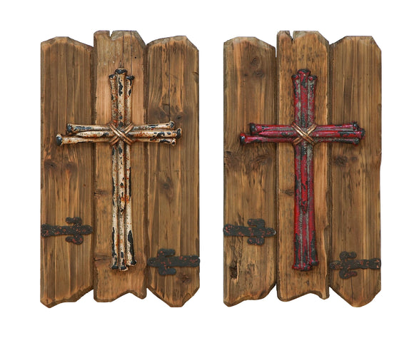 Wood Wall Decor  2 Assorted 14