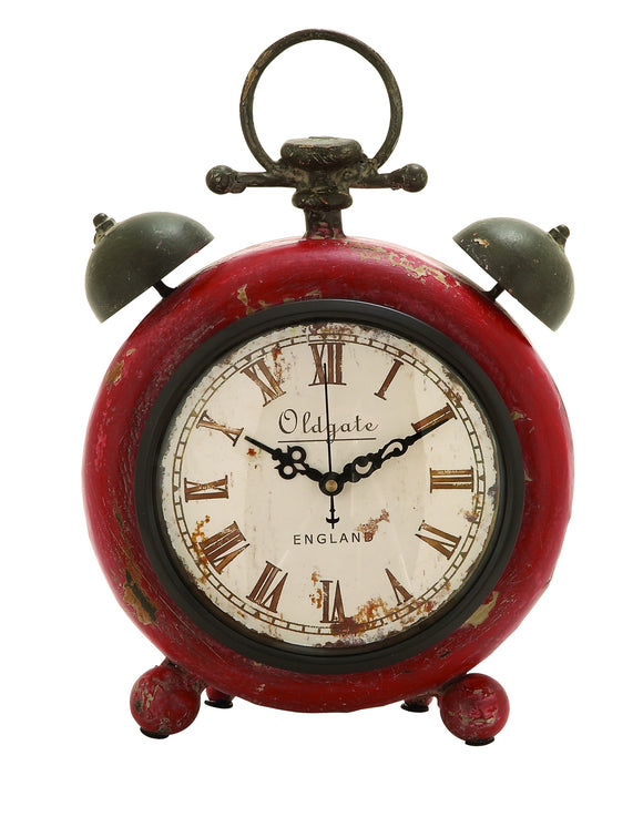 Classic Alarm Clock Themed Table Top Clock