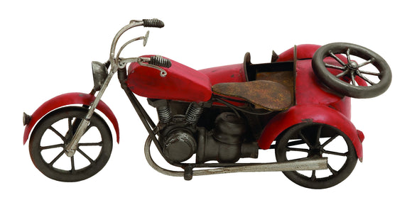 Vintage Motorcycle With Sidecar décor