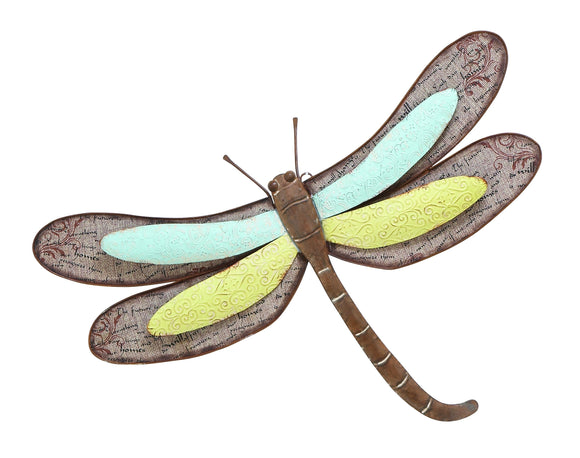 Dragonfly décor With Lovely Scrapbook Pattern