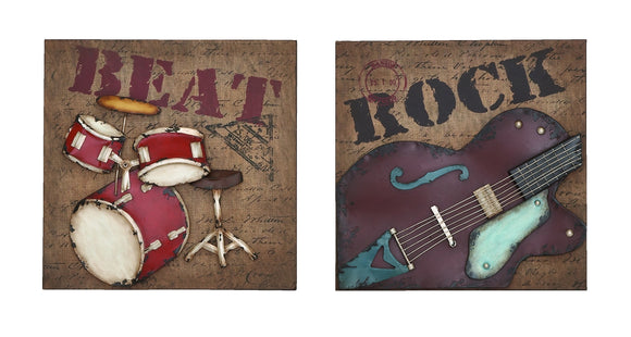 Musical Rock And Roll Instrument Wall Décor