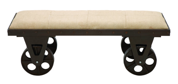 Portable Dressing Bench With Rolling Wheels