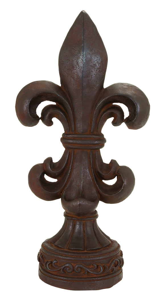 Polystone Fleur-de-Lis Table Top décor