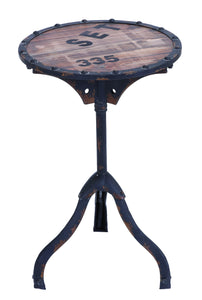 Industrial And Rustic Style Accent Table