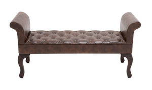 The Gorgeous Wood Leather Bench