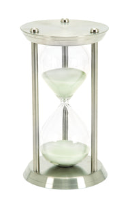 METAL/GLASS 60 MINUTES HOURGLASS FOR HOUR MEASUREMENT