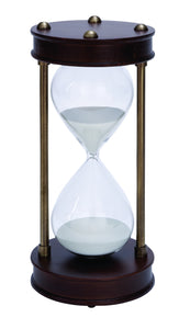 WOOD METAL GLASS SAND TIMER BEAUTIFULLY DESIGNED