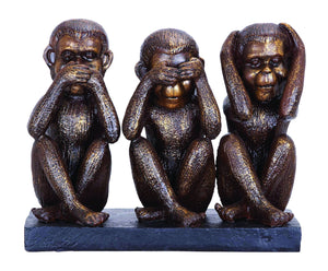 Monkey Speak, See, Hear No Evil Sculpture