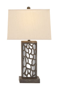 The Stunning Wood Mirror Table Lamp