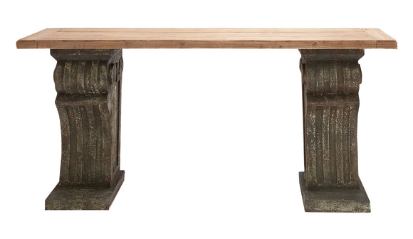 The Rustic Wood Console Table