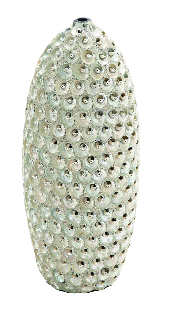 Simple Elegant Design Ceramic Hand Crafted Seashell Vase