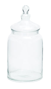 Clear glass multi-purpose elegant jar