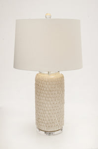 The Peasant Ceramic Crystal Table Lamp