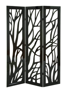 Panel Screen in Slick Brown Finish & Lightweight - Set of 3