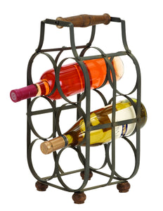 Sheet Metal Wine Holder 16"H, 8"W