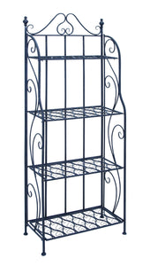 Bakers Rack with Classic Design in Black Matte Finish