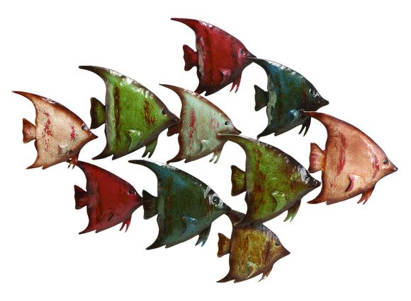 METAL FISH WALL DECOR BEACH WALL ART