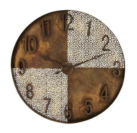 Artistic Wall Clock With Light And Dark Quarters