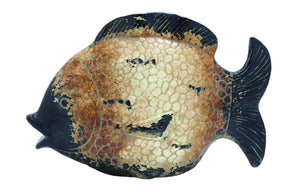 Weathered Finish Ceramic Fish Crafted with Meticulous Care