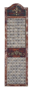 Metal wood wall panel décor