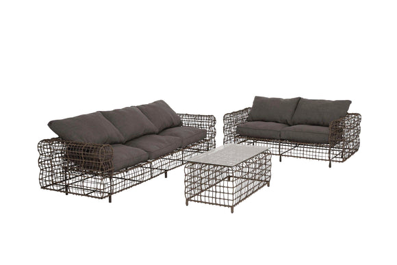 The Exceptional Set of 3 Metal Sofa