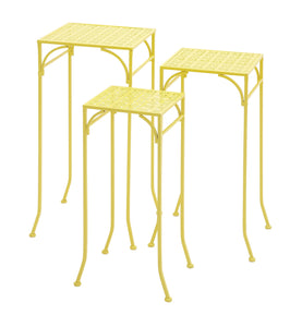 Yellow Polished Fascinating Metal Plant Stand