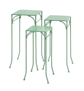 Green Polished Attractive Metal Plant Stand