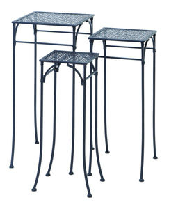 Elegant Set of Three Square Plant Stands 3/S 28", 26", 24"