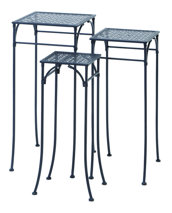 Elegant Set of Three Square Plant Stands 3/S 28