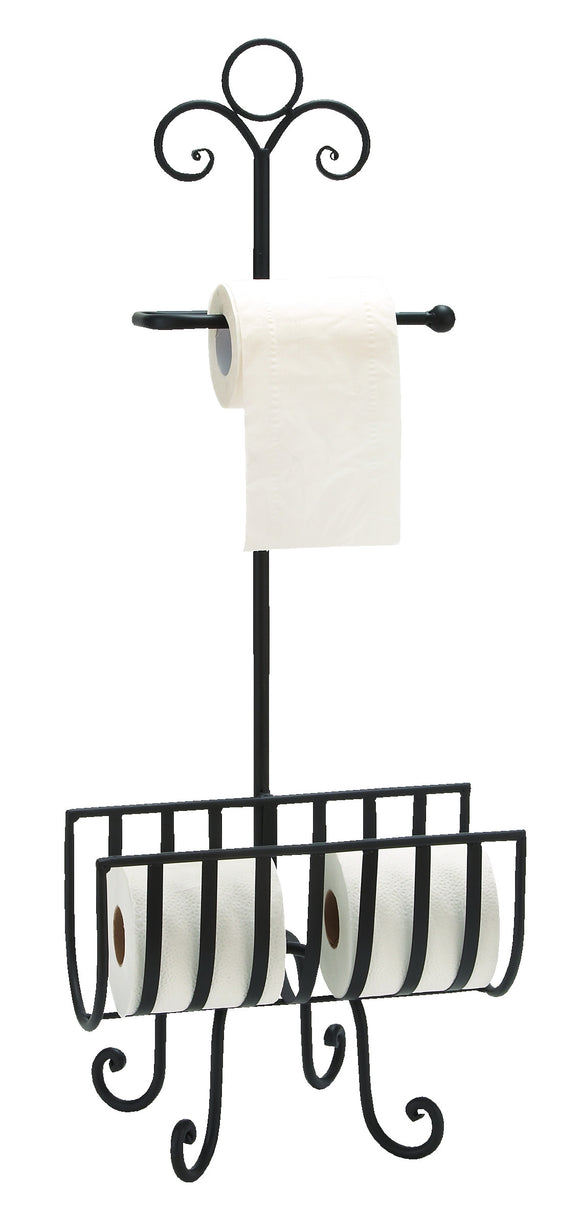 METAL TOILET PAPER HOLDER AFFORDABLE BATH ACCENT 13 INCHES WIDE