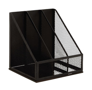 Black Polished Attractive Metal Magazine Rack