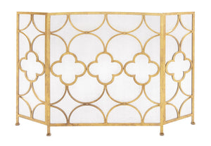 The Yellow Metal Fireplace Screen