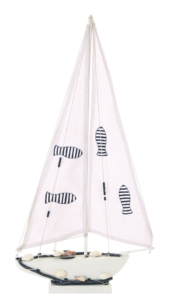 Seaside Nautical Sailboat décor With Nautical Rope