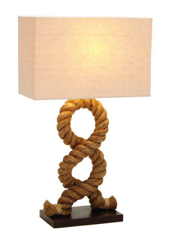 Designers Lamps - Wood Metal Rope Pier Lamp 28