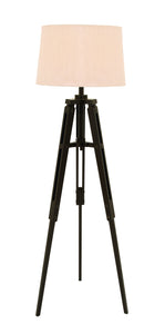 Old World Floor Lamp With Tripod From Nostalgic Silent Film Era