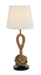 Attractive Metallic Rope Pier Lamp in Milky White Shade