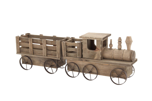 The Amazing Wood Train Planter